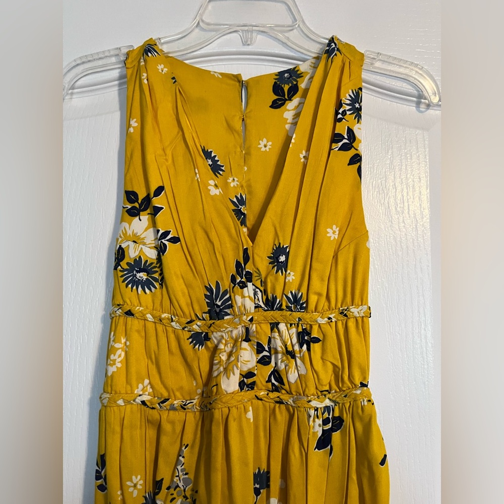 Mustard yellow floral sundress
